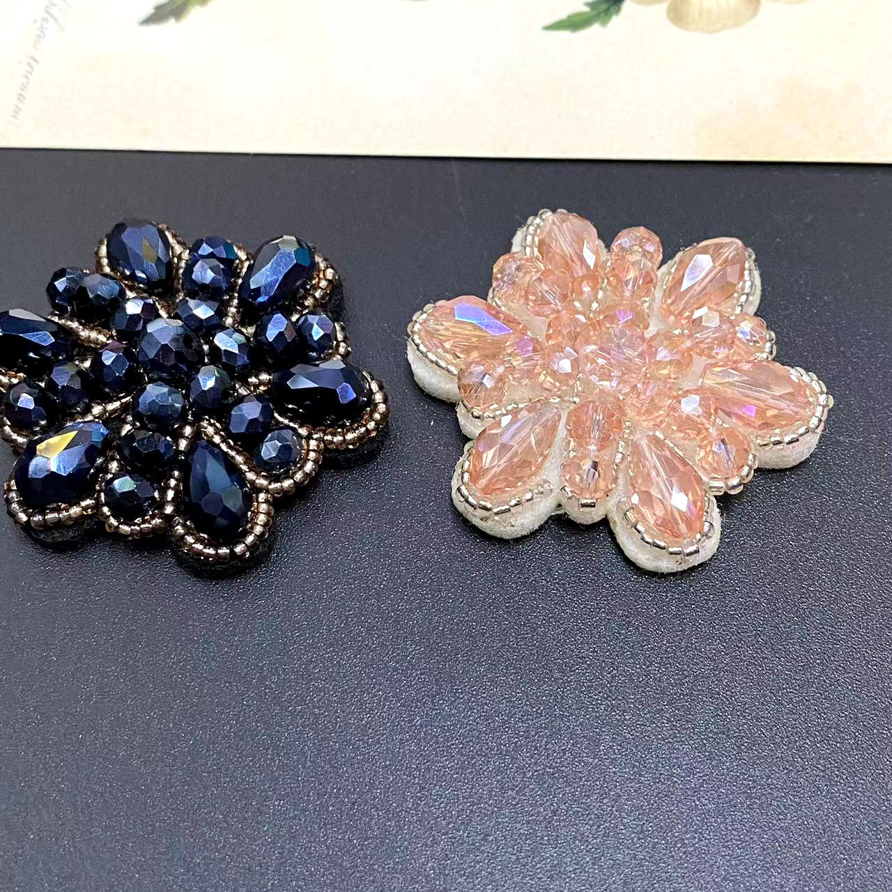 手工水晶花发饰鞋子帽子服饰配件辅料发夹发箍配件厂家直销批 发详情8