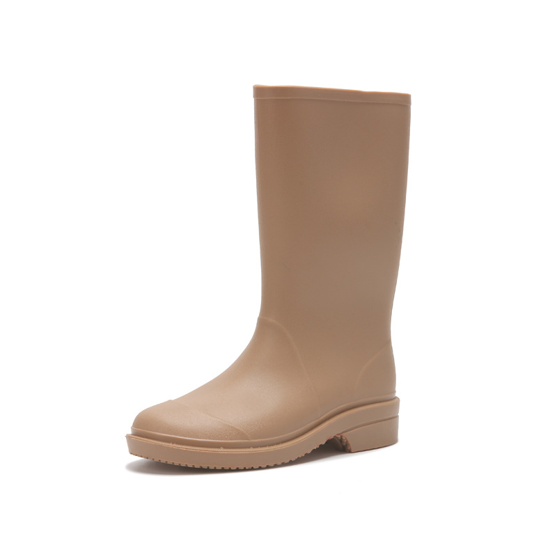 女士时尚新款中筒雨鞋PVC防滑防水耐磨套鞋胶鞋详情14