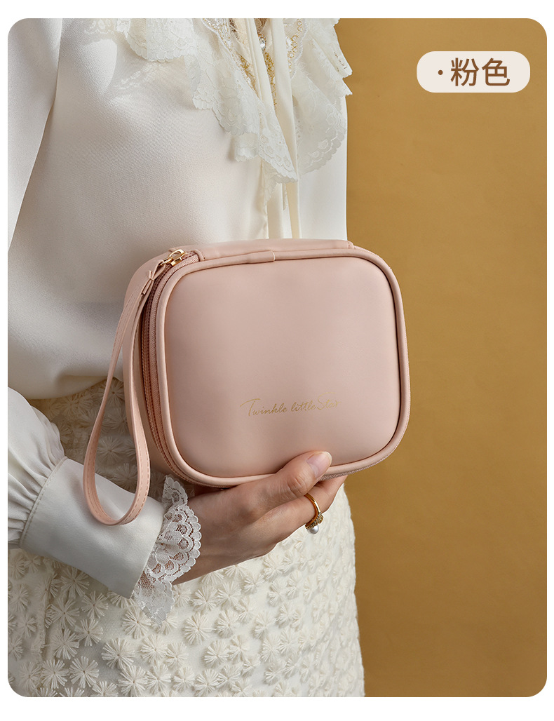 PU便携奶油口红包 随身携带化妆包 学生专用小号收纳包 姨妈巾月事包整理收纳 其他分类化妆品整理包详情8