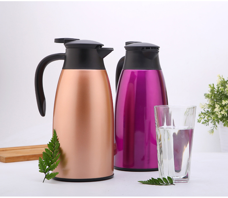 Hufa stainless steel 304 vacuum insulated kettle, coffee pot, European 2L household water kettle, hot water kettle gift pic 14