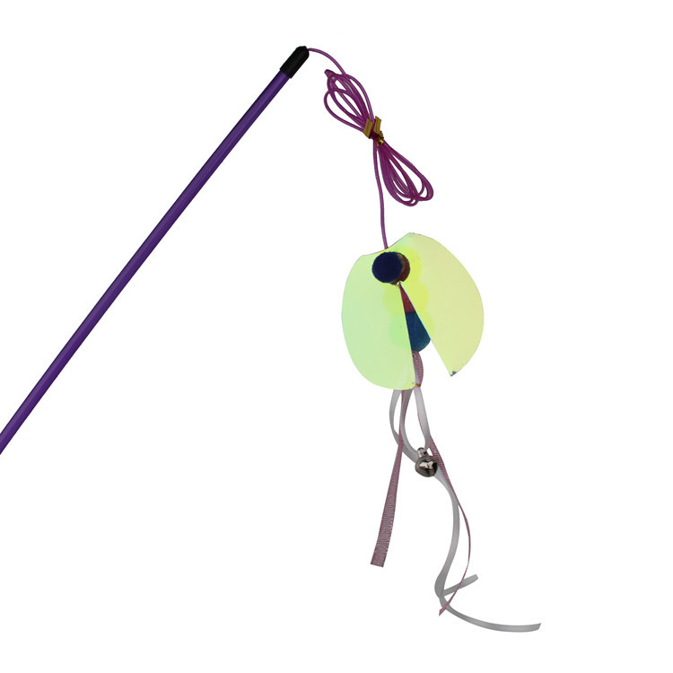 新款逗猫棒反光塑料片猫咪捕捉自嗨互动猫玩具亚马逊爆品货足详情4