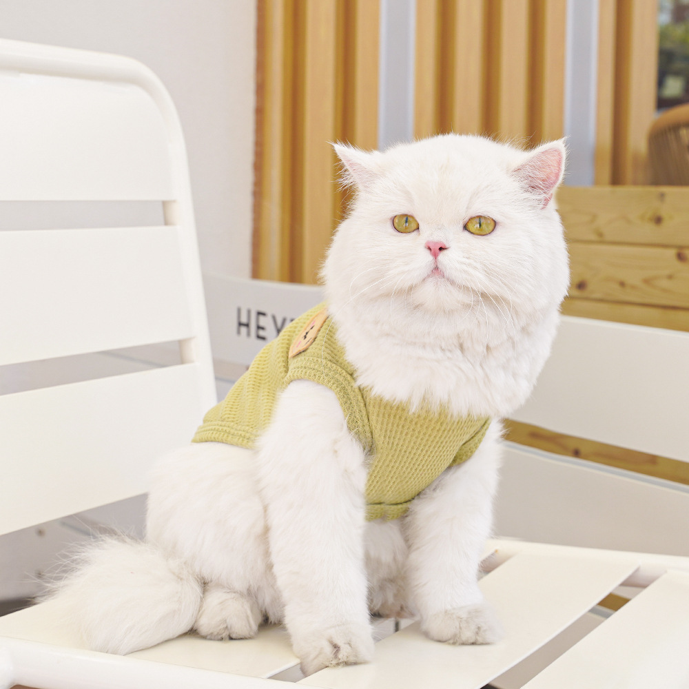 Pet clothing, Waffle bear summer vests, Teddy small and medium-sized dogs, cat and dog clothing manufacturers wholesale pic 34