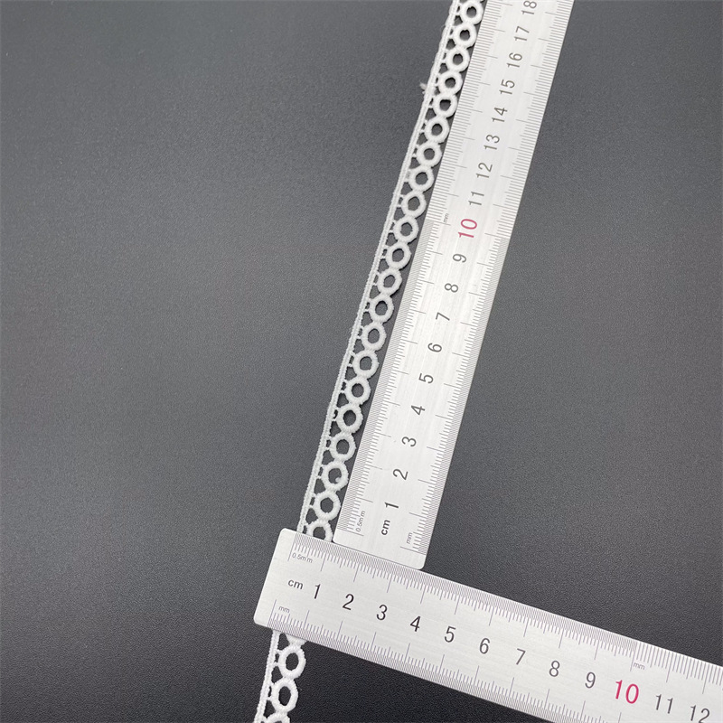 New Lolita embroidery water-soluble lace, milk silk single-sided small flower wave lace, lace with barcode pic 88