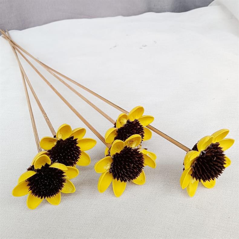 万花丛影2023永生花diy手工花太阳花干花插花手工制作详情11
