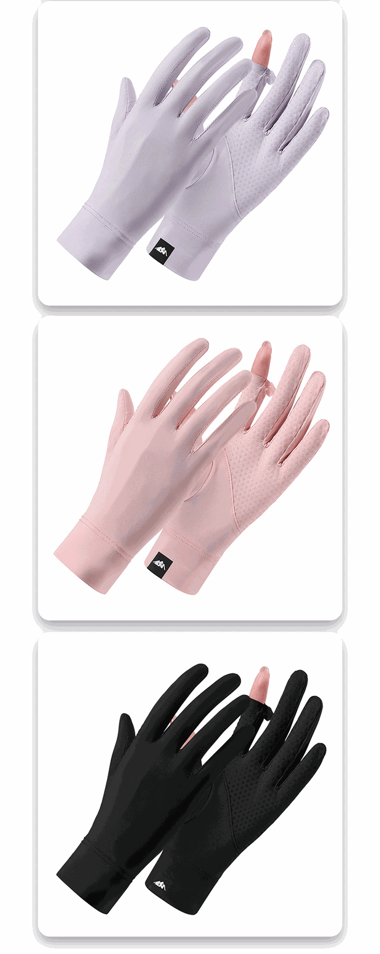 夏季新款冰丝骑行手套成人薄款透气手套防滑触屏手套户外防晒手套详情17