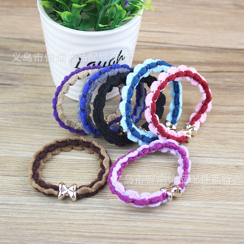 Wholesale of Korean-style hair ties, bow ties, elastic bands, hair bands and hair accessories, 1-yuan store, street stall supply pic 5