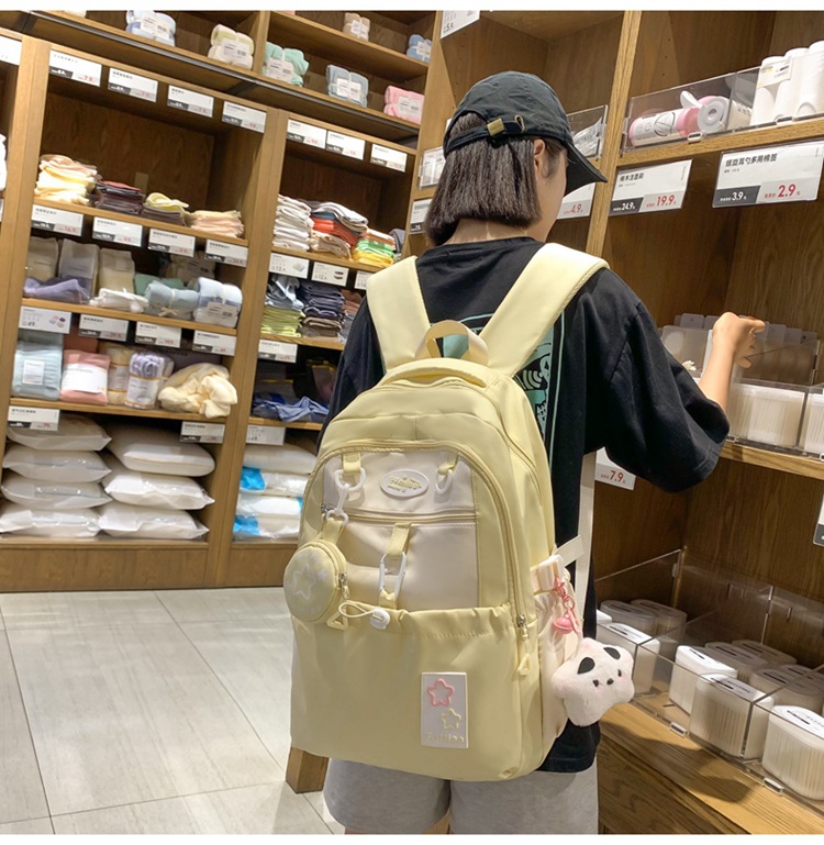 书包初中女生高中生小学生三到六年级大容量高颜值轻便软双肩背包详情16