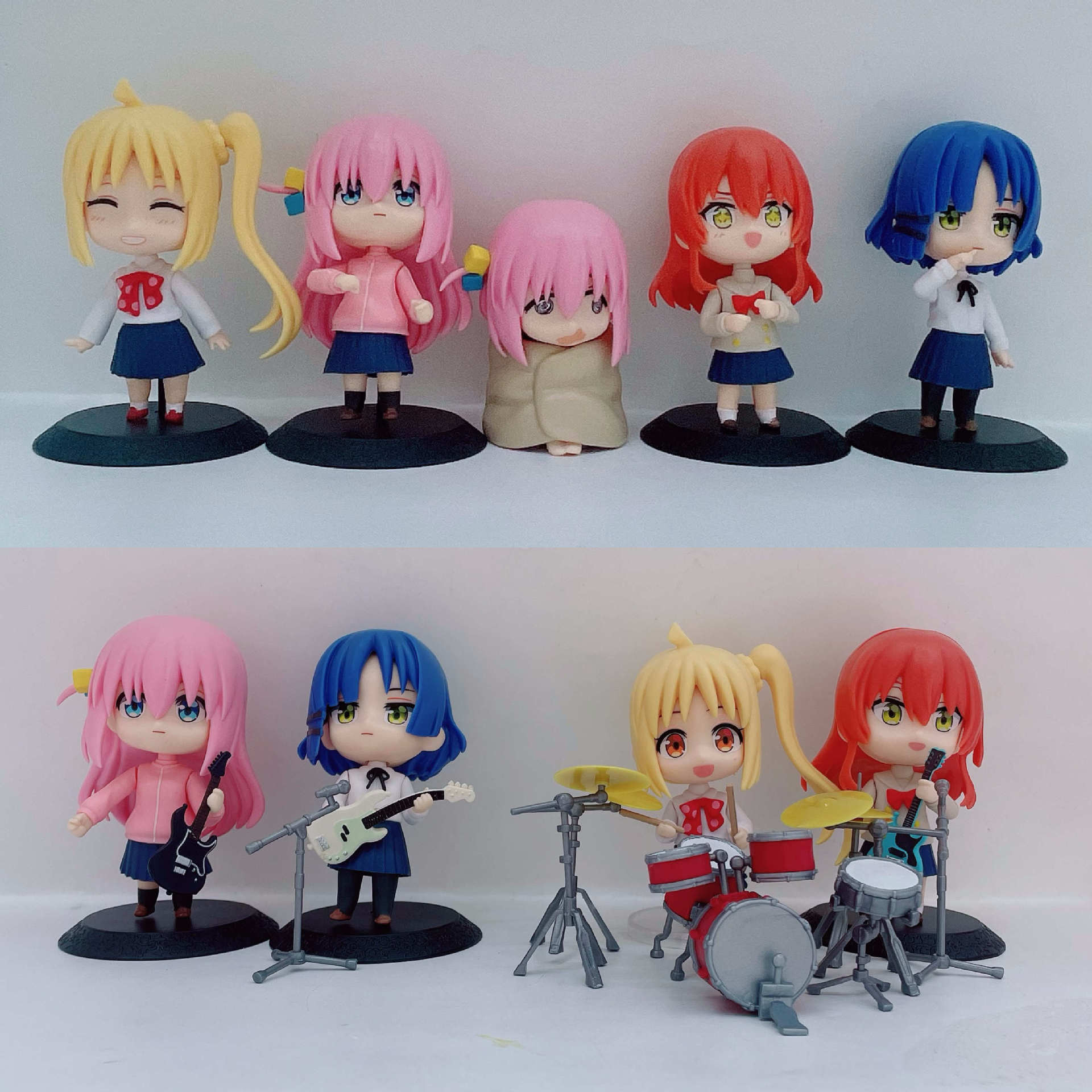 9款孤独摇滚手办 架子鼓后藤独女仆 玩具模型 娃娃机扭蛋公仔摆件详情5