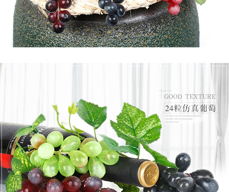 高仿真水果手感塑胶假葡萄串拍摄道具家居藤条装饰亚马仿真葡萄串详情16