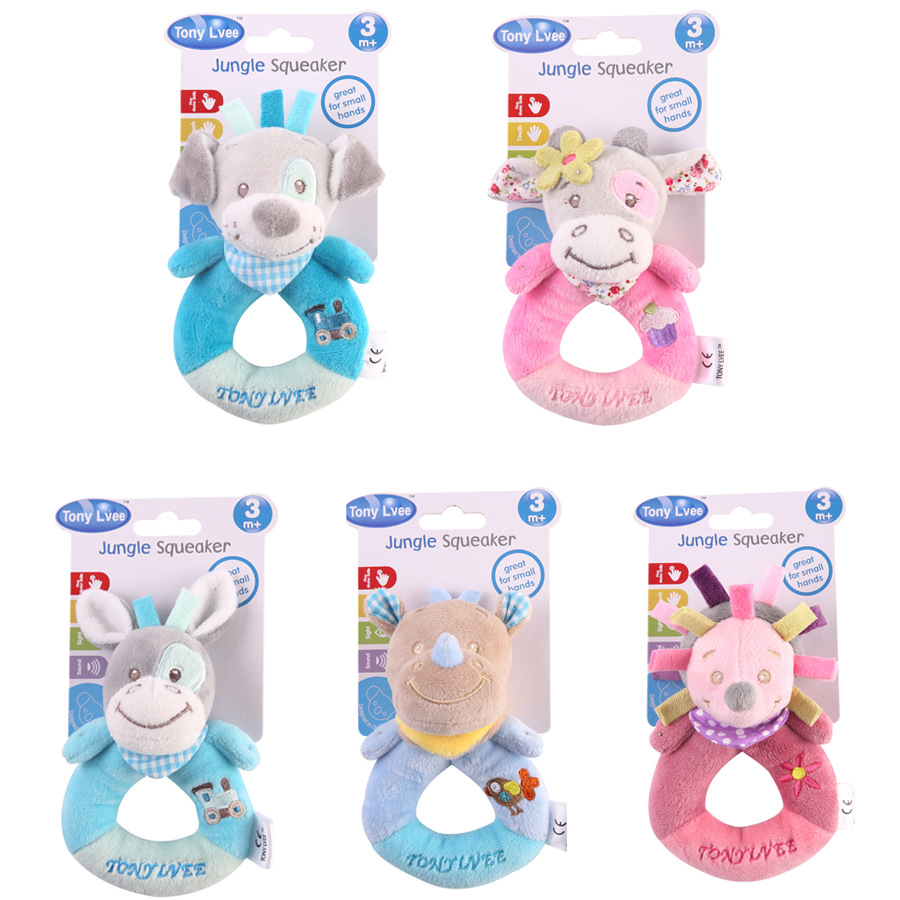 Тони Lvee baby BB, милый животный колокольчик, плюшевые инжинирующие игрушки, успокаивающие палочки для рук pic 16