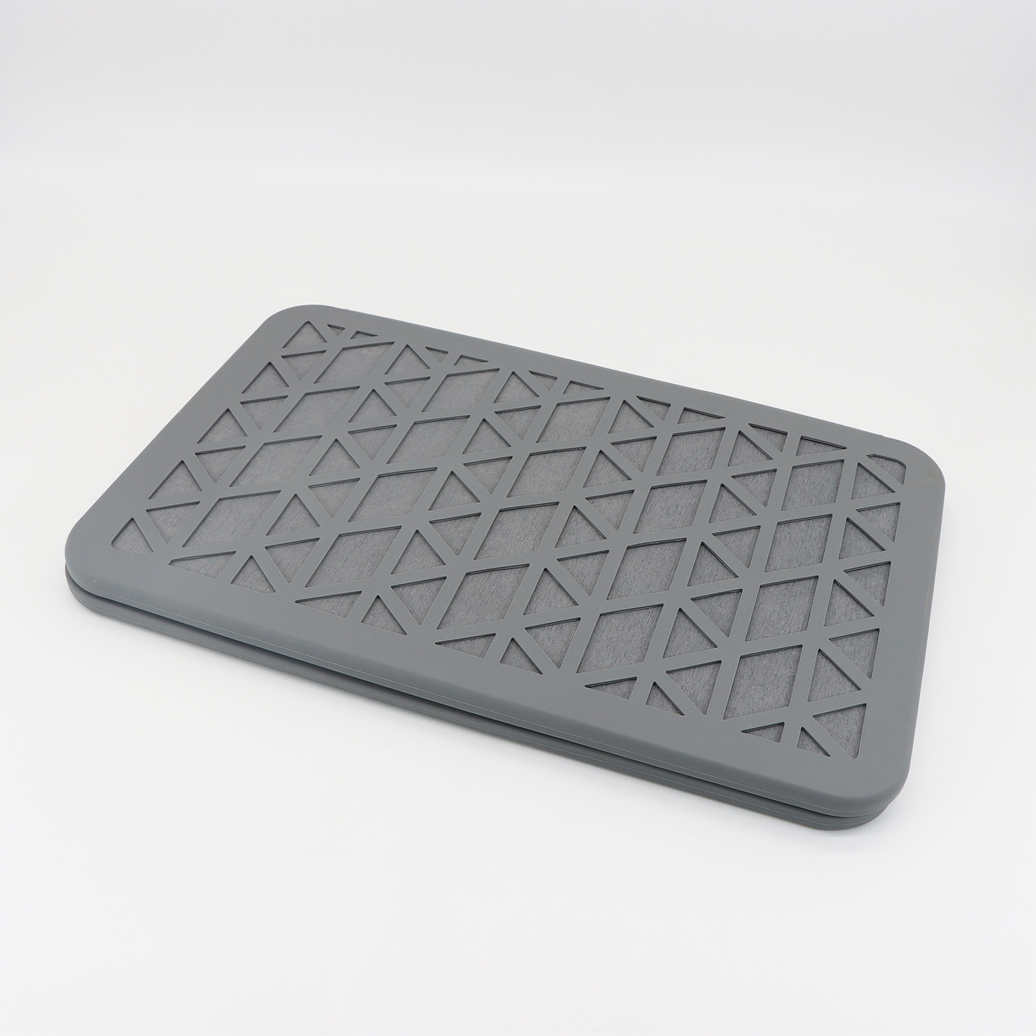HYTSOW/ Huiyuan kitchen drying mat: Modern, fashionable, creative, simple and elegant, high-end dining mat, square silicone draining mat, diatomite quick-drying, gray diatom mud absorbent mat pic 22
