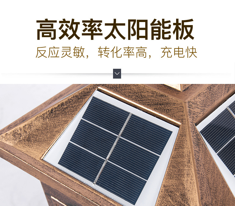 Solar lawn lights, community villa courtyard lights, garden lights, outdoor road and grassland lights, waterproof LED landscape lights pic 7