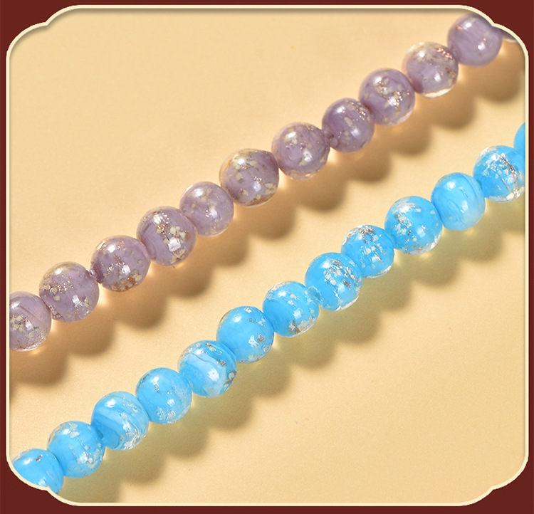 金沙夜光琉璃珠 DIY手链配饰 散珠圆珠荧光串珠 手工制作材料夜光饰品 毛巾赠送详情19