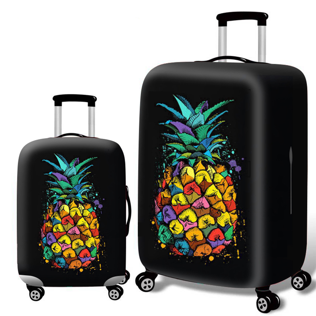 Factory direct sales of thickened and wear-resistant suitcase covers, strong printed elastic and wear-resistant luggage covers, one-piece consignment pic 4