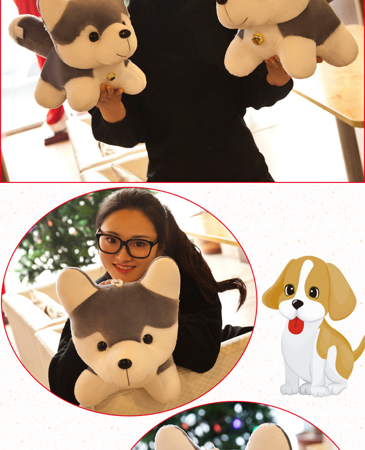 Husky plush toys, cute dolls, creative dolls, decorative items, doll manufacturers wholesale pic 7
