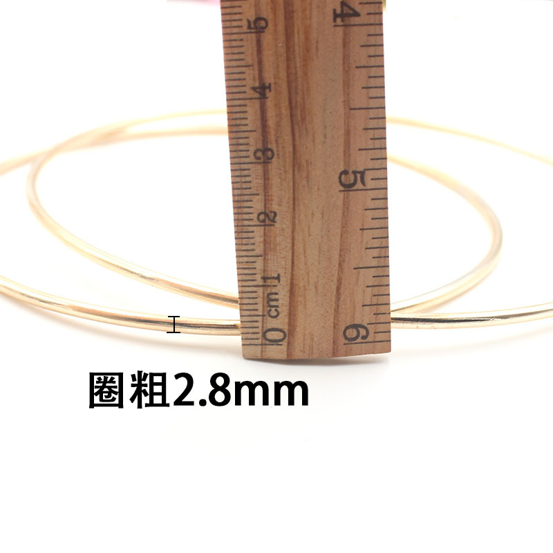 diy dreamcatcher materials, handcrafted clothing accessories, wedding accessories, electroplated gold iron rings, circular rings, wholesale in stock pic 13