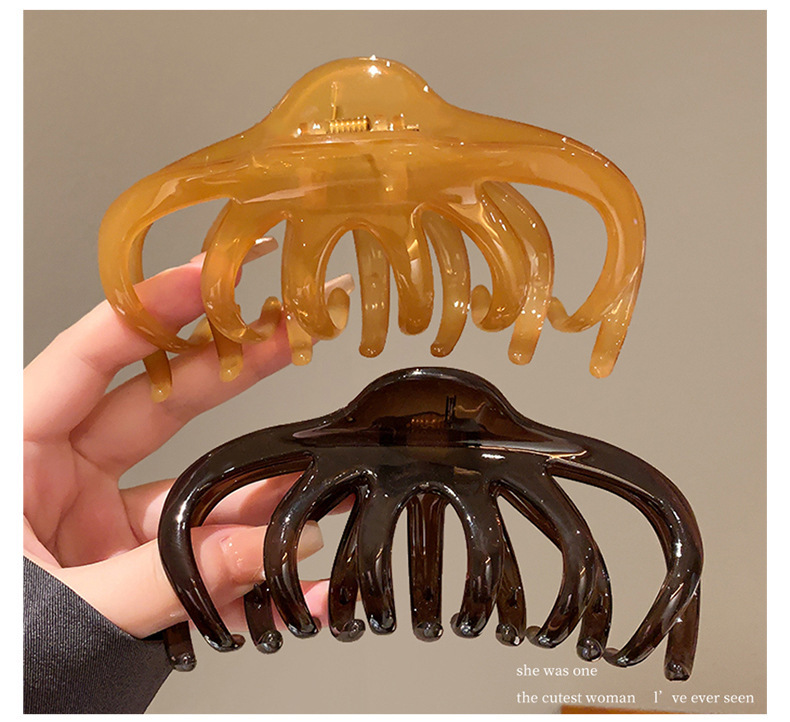 2024夏季新款网红盘发鲨鱼夹发量多抓夹大号发夹法式复古发抓批发详情4