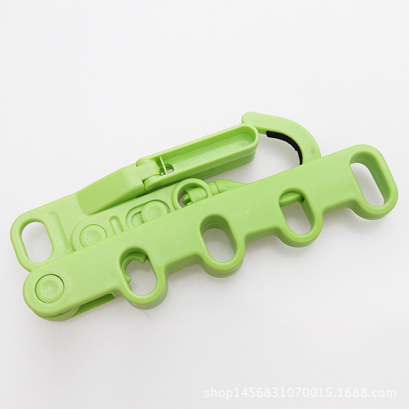 Folding clothes drying rack hooks, indoor multi-functional wall-mounted clothes drying rack, wall-mounted five-hole drying rack, a perfect clothes drying tool pic 15