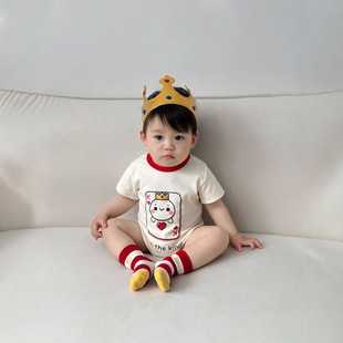 小童短袖T恤2025新款夏季宽松童装ins款时髦中小童夏装短袖上衣详情8