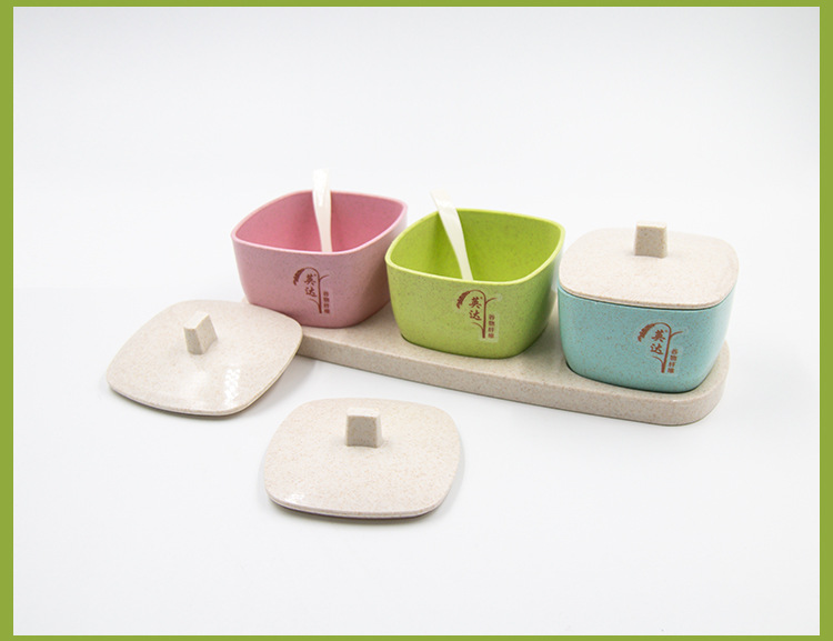 Three or four sets of seasoning boxes, salt and sugar seasoning boxes, multi-style seasoning combination sets, seasoning jars pic 13