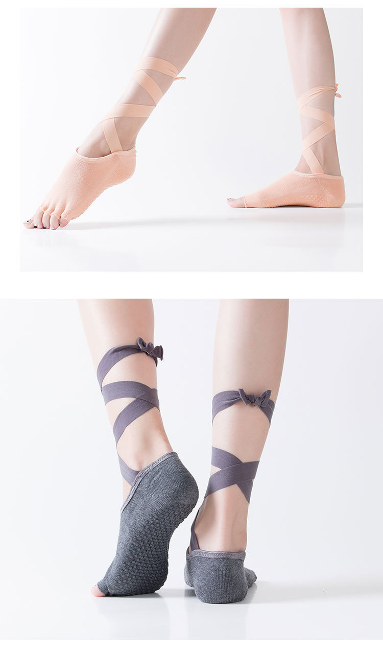 【现货直发】系带绑五指分趾瑜伽袜专业菩提拉防滑袜跨境亚马逊款详情15