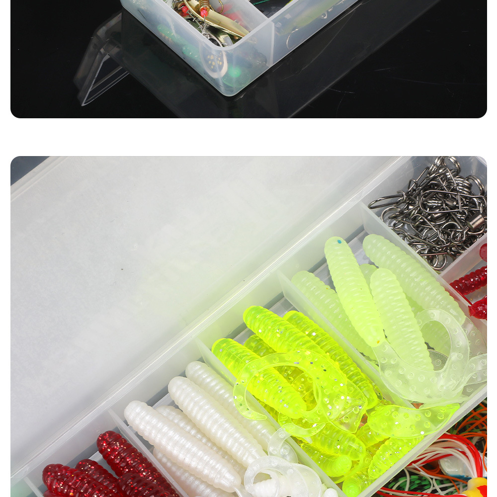 渔安 215件路亚饵套装 渔具配件套装跨境电商鱼饵硬饵软饵套装详情14