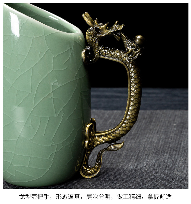 Ceramic wine sets, twelve Chinese zodiac animal heads, white spirit cups, wine dividers, gift wine glasses, high-end gift box packaging set gifts pic 17