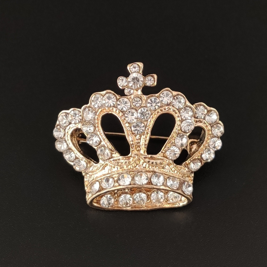 韩版合金 水钻皇冠胸针  气质西装职业装 服饰配饰防走光别针胸花详情15
