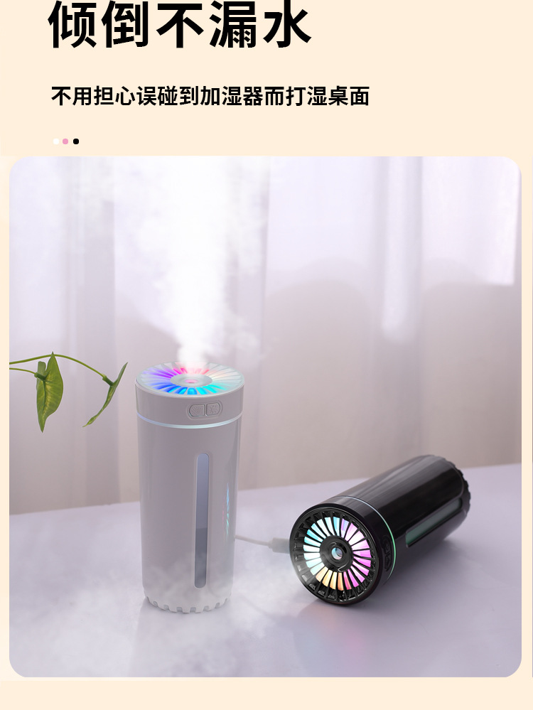 新款USB迷你幻影杯加湿器 家用室内桌面车载空气净化香薰机 车内吸顶灯空气净化器详情6