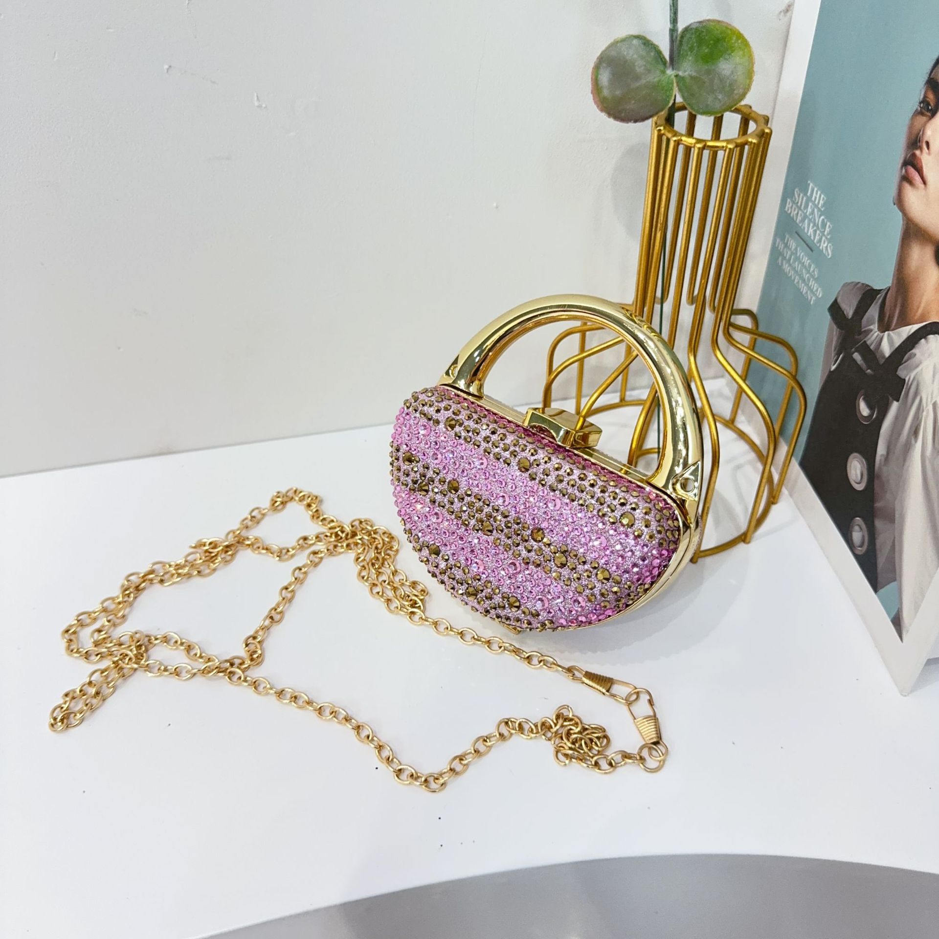 迷你包口红包女2025新款跨境外贸镶钻斜挎小包装饰包儿童包女包包详情18