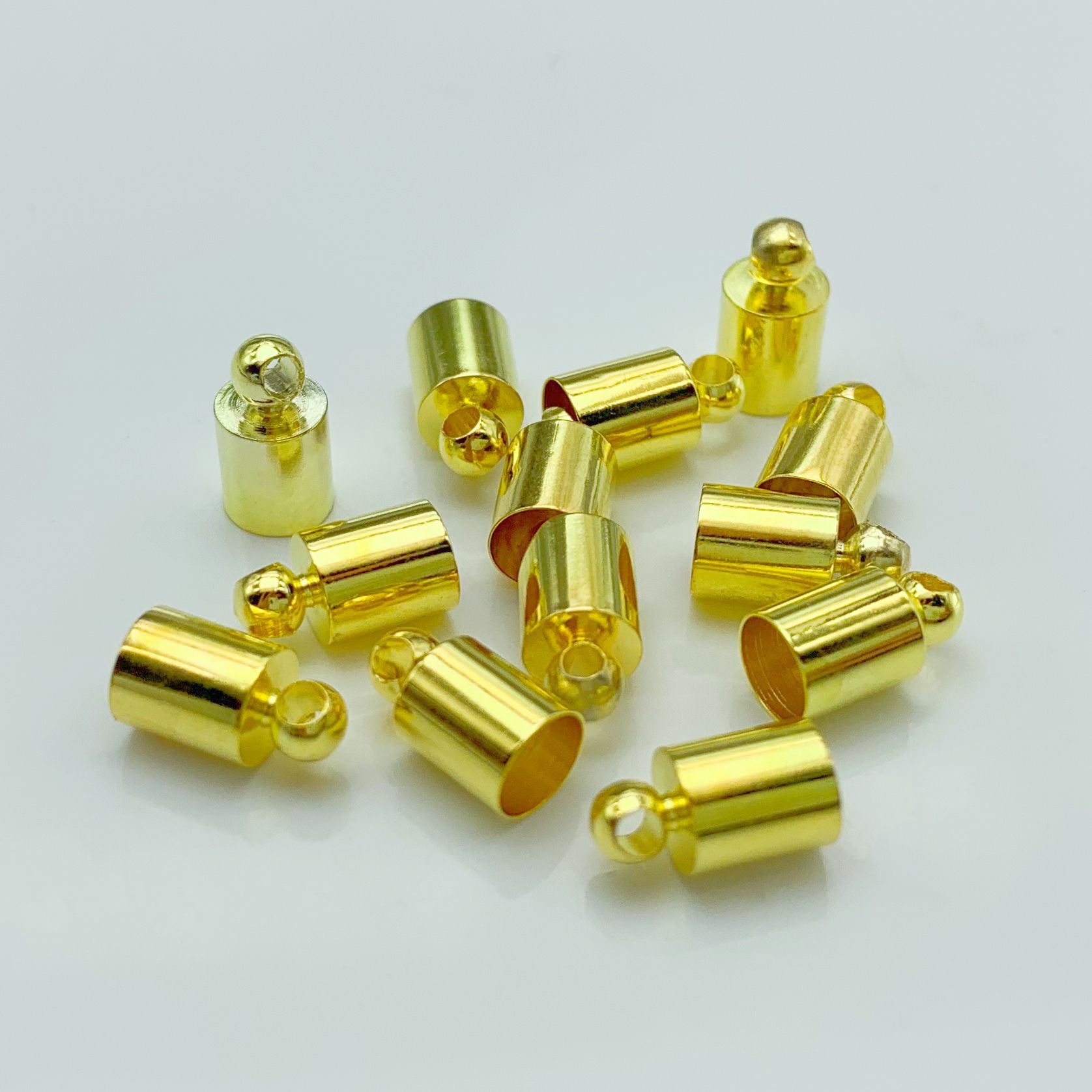 饰品配件diy 电镀铜砝码 流苏帽砝码帽铜吊钟多用途帽盖 现货直销详情13