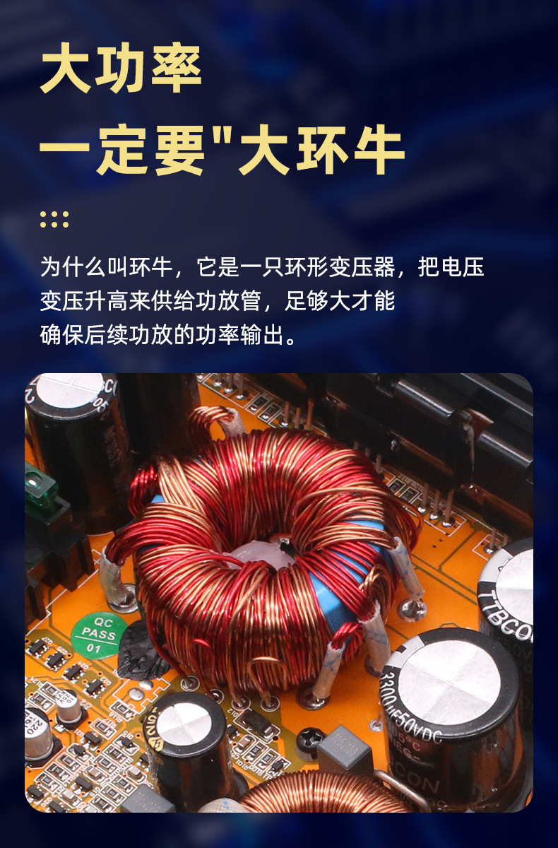 厂家批发车载音响改装蜘蛛带灯款10寸大功率有源汽车超薄低音炮详情8