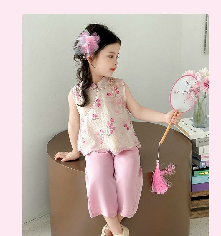 国潮女童夏季国风套装2025新款儿童薄款衣服女宝宝夏装女孩新中式汉服详情21