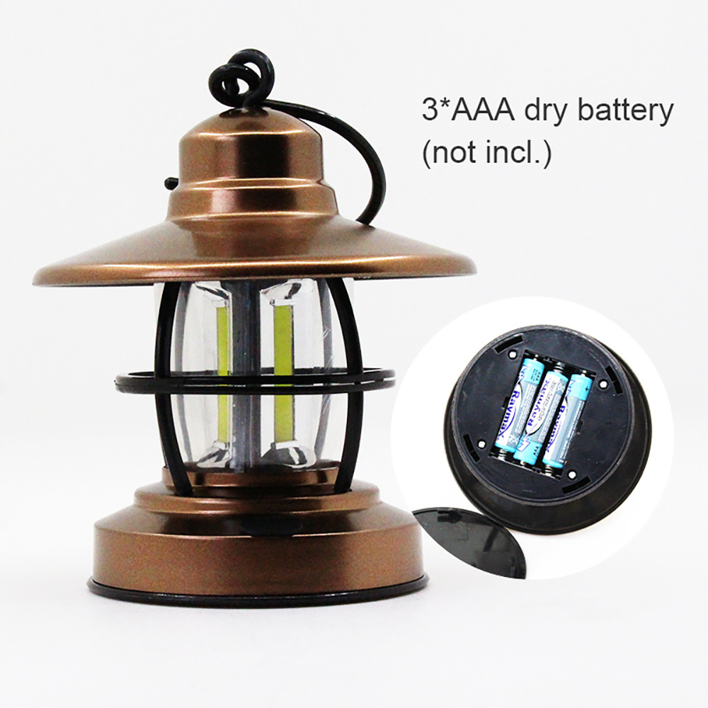 Direct sales from the manufacturer of LED retro camping tent lights, cross-border battery type camping portable emergency lights and outdoor lighting fixtures pic 1
