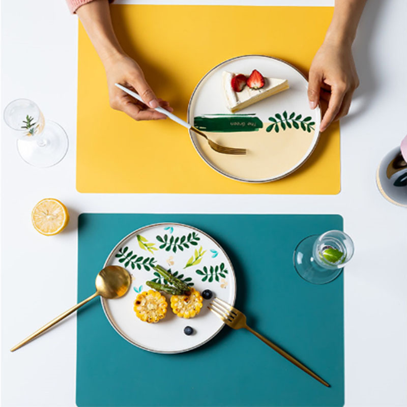 现货ins食品级硅胶餐垫学生防油防水餐桌垫儿童防烫隔热垫西餐垫详情3