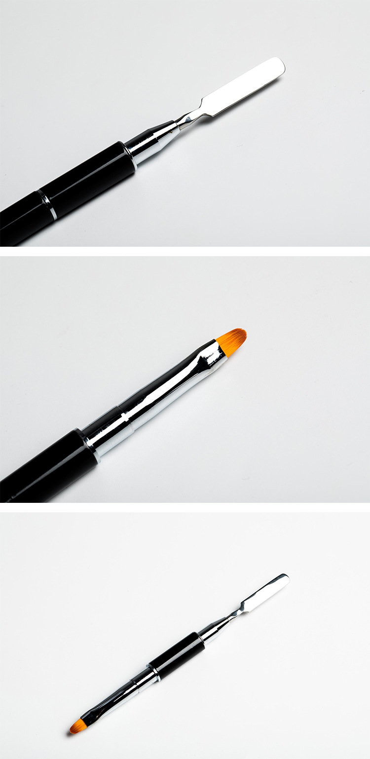 Dual-purpose nail art phototherapy pen, steel push gel, stirring rod, multi-functional nail art pen, crystal gel pen, color mixing rod, embossing shanilak pic 13