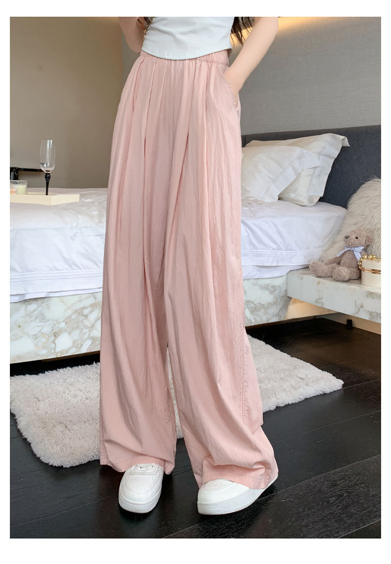 Japanese texture Yamamoto pants for women to look slimmer new summer wide-leg pants with a drape and a laid-back loose casual pants spring style for women pic 26