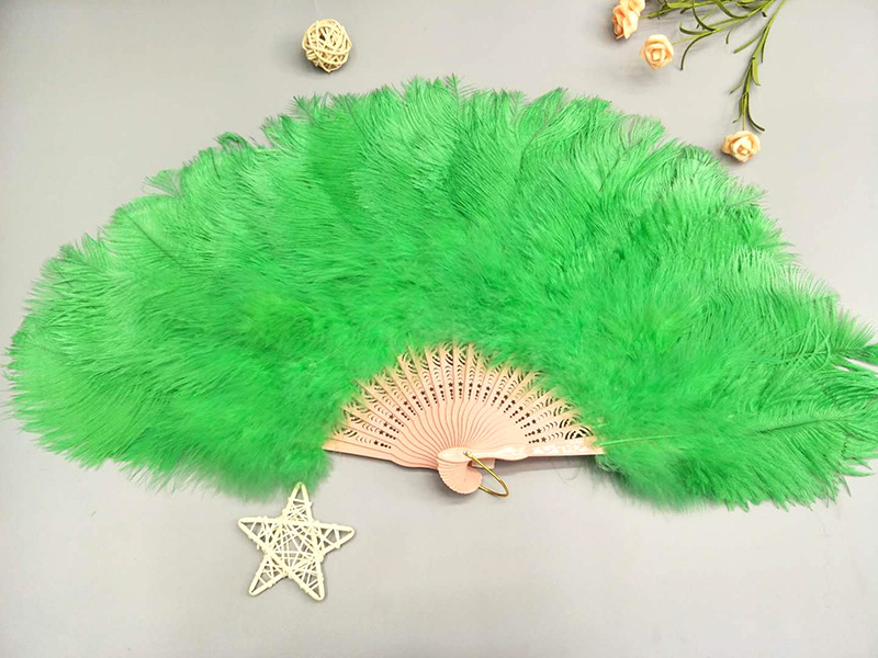 The feather fan is a special prop for the dance performance of the ostrich-colored feather fan used by the palace film crew pic 35