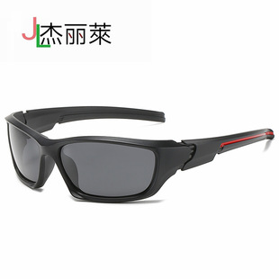 新款户外偏光太阳镜 外贸男士运动驾驶方框骑行墨镜 热卖眼镜D731详情29
