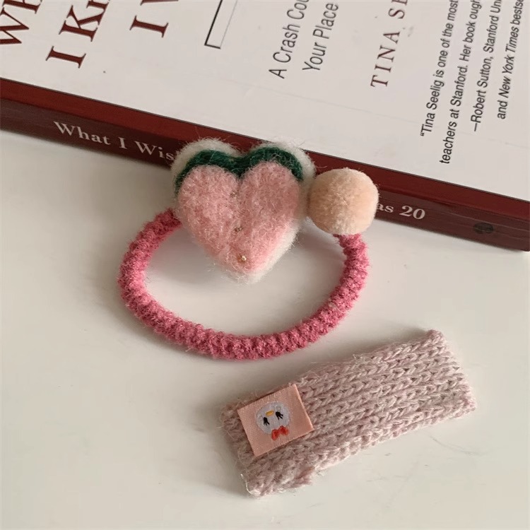 Autumn and winter fruit felt, sweet hair bands, headbands, headwear, cute and simple rubber band hair ties, bb hair clips, edge hair accessories, for women pic 21