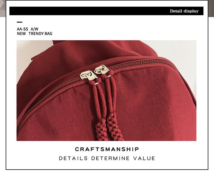 贝尔书包女生大学生简约黑色大容量初中生高中2024新款背包双肩包详情4