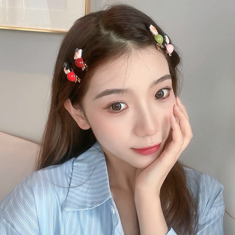 Cartoon hairpin side, summer girl, summer bangs clip, headpiece side clip, Korean cute duckbill clip, Internet celebrity pic 4