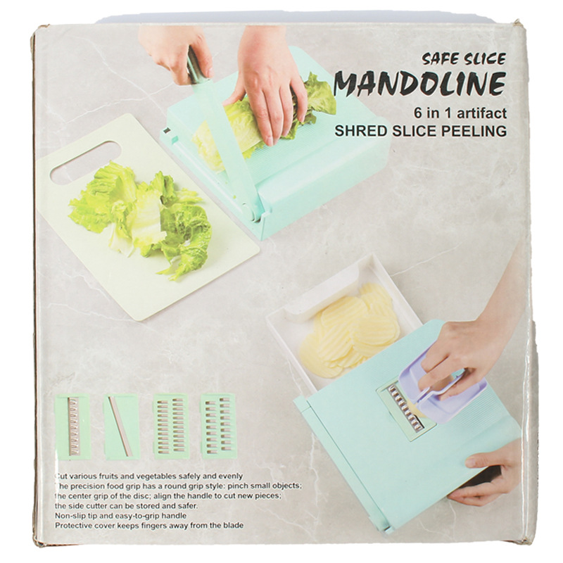 Cross border 6 en 1 multifunctional cutter casa cocina simple slicer cutter artefacto patata pepino cutter pic 8