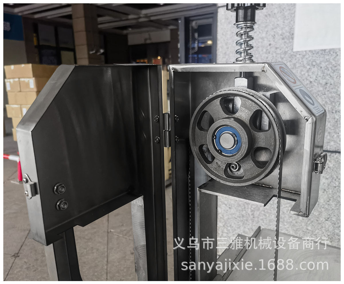 The 120-type commercial electric bone sawing machine for foreign trade, the rapid frozen meat and fish cutting machine, and the foreign trade waterproof stainless steel high-speed meat cutting machine are processing equipment for food factories pic 15