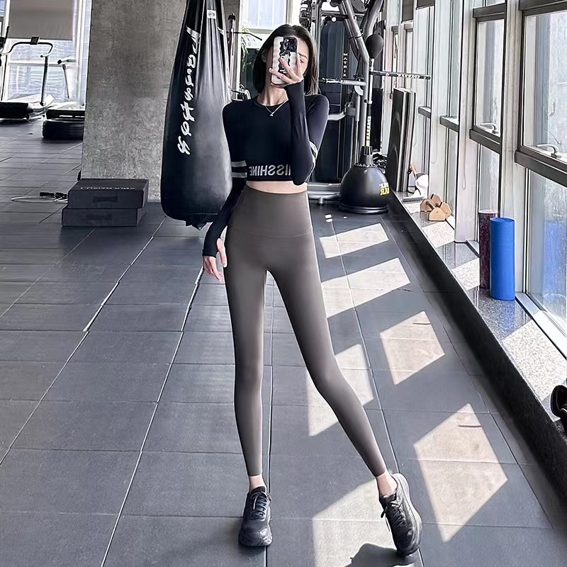 2023 new style of outerwear shark pants for women, high-waisted stretch tight, hip-lifting and slimming yoga Barbie pants leggings pic 8