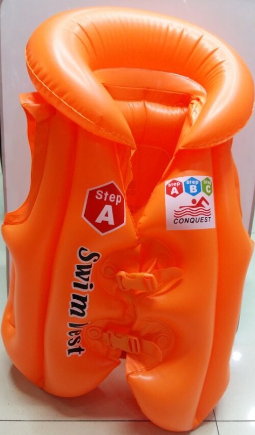 游泳用品泳衣 幼儿童救生衣充气衣 孩子游泳背心漂流安全背心详情1