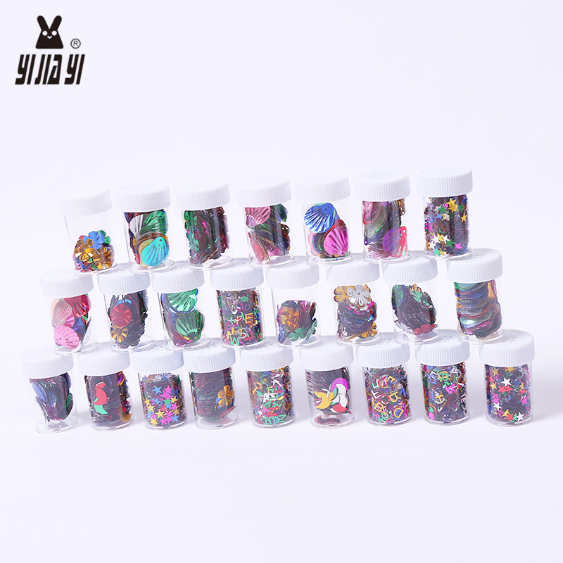 Gold onion powder sequins, gold powder PVC five-pointed star sequins, sequins wholesale, sequins available for customization pic 11