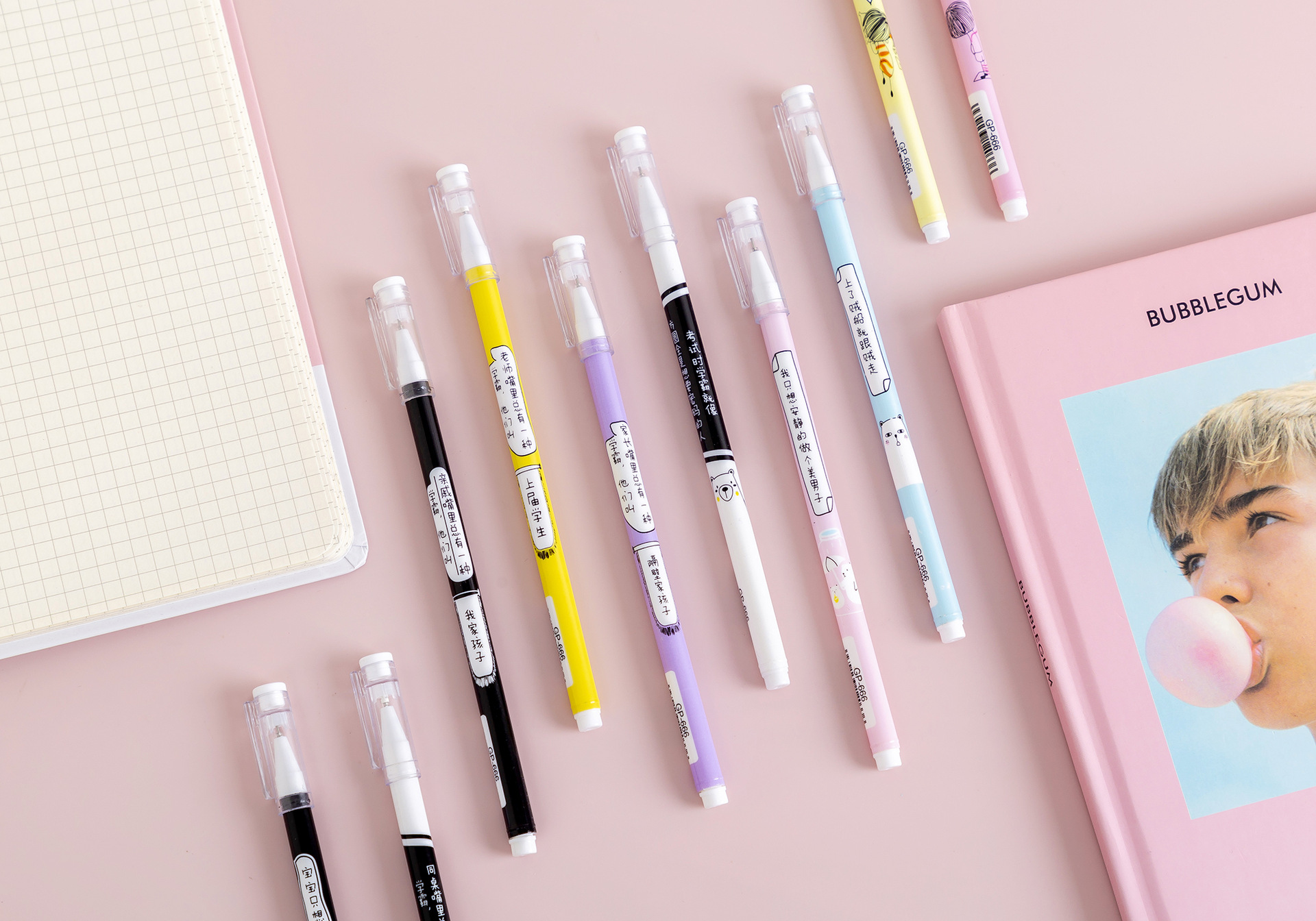 Outstanding students with creative academic performance, popular words, personalized gel pen, black 0.5, social worker, creative stationery, gel pen wholesale and customization pic 8