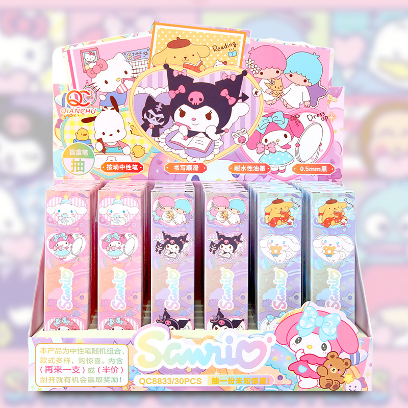 Sanrio glow spinner pen alto nivel de apariencia pluma de luz de alivio de presión pluma de regalo de dibujos animados lindo pluma de alivio de presión estudiante papelería pic 20
