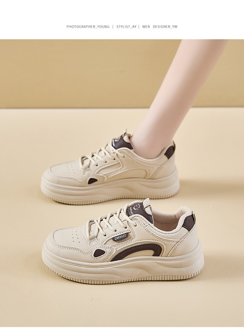 2024秋季小白鞋新款韩版ins女学生增高厚底运动板鞋休闲街拍SH107详情12